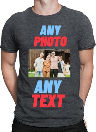 Generic Personalised T-Shirt UK | Design Your Own | Any Photo, Any Text | Men & Kids | Personalised Workwear Mens Tshirt | Printed Stag do Hen Party Create Yo