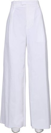 Bottega Veneta Wide-Leg Stretch Polyamide Trousers - White
