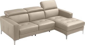 Egoitaliano Ecksofa »Matt, erstklassiger Sitzkomfort, aufwendige Detailverarbeitung, L-Form« mit verstellbaren Kopfteilen zum Relaxen