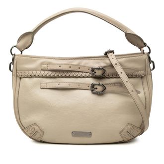 Burberry Pre-owned Burberry Small Bicolor Leather Waltham Satchel Ladies 6NH61JW4UD4QPBRG
