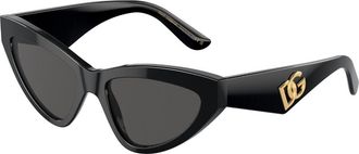 Dolce & Gabbana DG4439 501/87 Womens Sunglasses Black Size 55