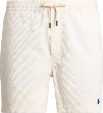 Polo Ralph Lauren Off-White Corduroy Prepster Shorts - Heren - Bermuda - Wit - XL - Katoen - Korte Broeken