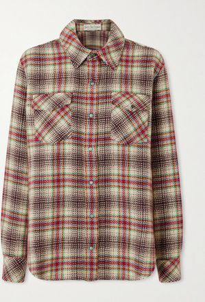 God's True Cashmere Camicia In Cashmere A Quadri Balance - Neutri