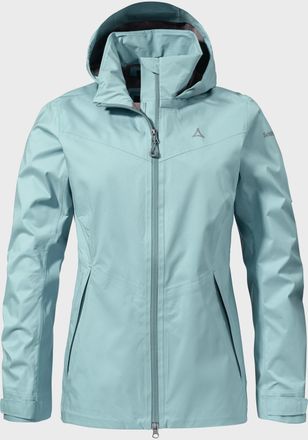 Sch&ouml;ffel Outdoorjacke SCH&Ouml;FFEL 2.5L Jacket Aiplspitz L, Damen, Gr. 38, blau (8025, blau), Oberstoff : 100% Polyester, regular fit, hoch geschlossener Ausschnit