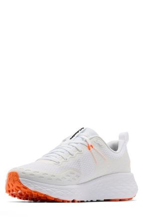 Columbia Konos TRS Trail Running Shoe in White/Blaze at Nordstrom, Size 11.5