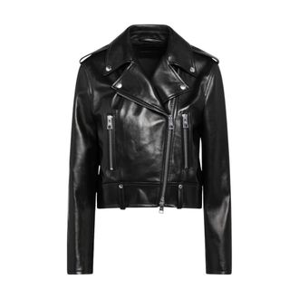 Balenciaga Dames, Jassen, Zwart, Maat: S Leer