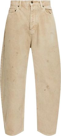 Balenciaga Relaxed Curved Jean - Heren - Loose Fit Jeans - Beige - W29 - Katoen - Jeans