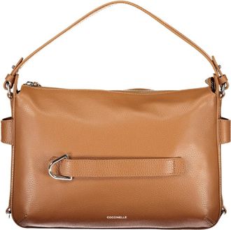 Coccinelle Gretel Ribbon Bag - Dames - Schoudertassen - Bruin - ONE Size - Katoen - Tassen