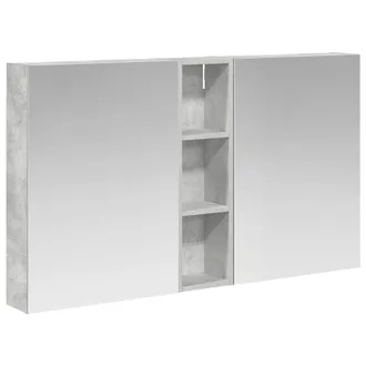 vidaXL Juego De Muebles De Ba&ntilde;o Con Estante 3 Pcs 120 X 14,5 X 70 Cm Vidaxl