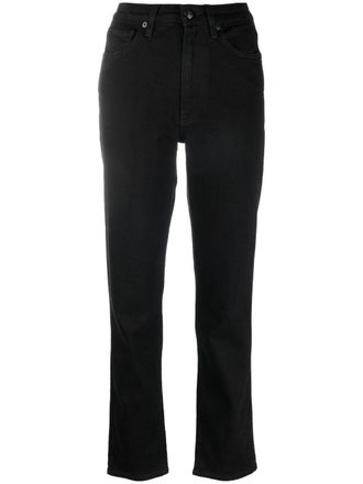 3x1 high-waist tapered jeans - women - Cotton/Spandex/Elastane - 29 - Black