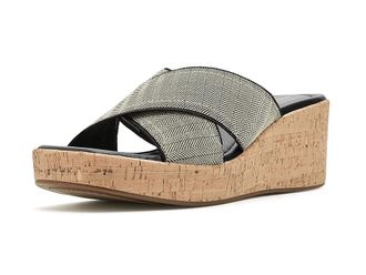 Easy Spirit Fawn Womens Wedge Shoes Black/Natural : 6.5 W (D), Synthetic