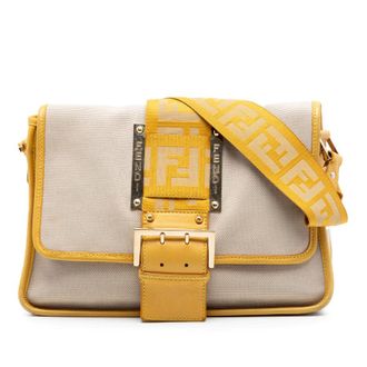 Fendi Pre-owned Fendi Canvas Borsa Tape Shoulder Bag Ladies NXPOWJE14MJXUZC0