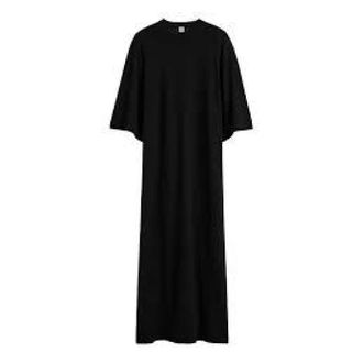 Toteme Knit Tee Dress - female - Tot&ecirc;Me - Maxi Dresses - Black - S - Dresses
