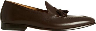 Kiton Kalfsleren Loafer met Kwastjes - Heren - Loafers - Bruin - 44 EU - Leer - Schoenen