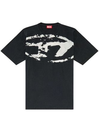 Diesel T Boxt T Shirt With Flocked Logo