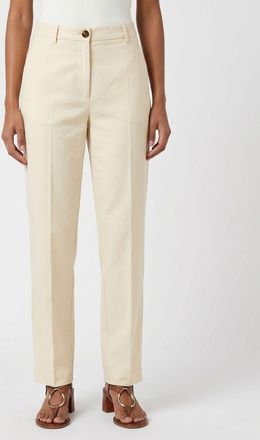Dries Van Noten Pantaloni slim fit Dries Van Noten in gabardine di cotone