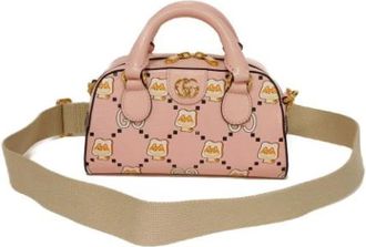 Gucci Pre-owned Handbags, female, Pink, Size: ONE SIZE Pre-owned Leather gucci-bags