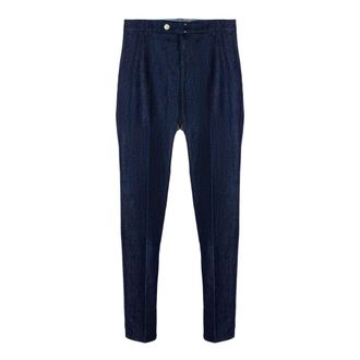 Incotex Slim-fit Trousers, male, Blue, Size: W35 Slim-fit Trousers