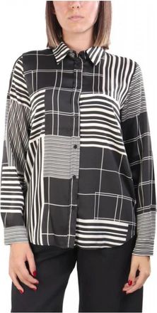 Marella Shirts - Dames - Overhemden - Zwart - L - Overhemden