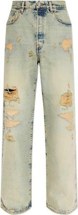 Kenzo Turn Up Wide Fit Jeans - Heren - Regular Fit Jeans - Blauw - W30 - Katoen - Jeans