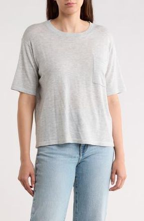 Halogen Pocket T-Shirt in Pearl Heather Grey at Nordstrom Rack, Size X-Small