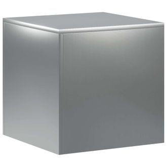 vidaXL Supporto Per Piante Argento 40 X 40 X 40 Cm Acciaio Vidaxl