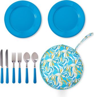 Core Home 9-Piece Picnic Pouch Set in Blue Multi at Nordstrom Rack