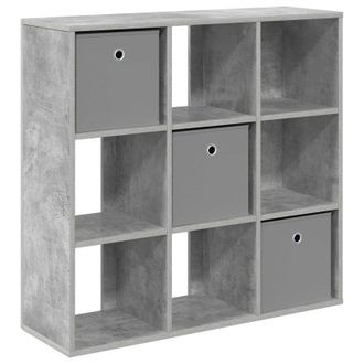 vidaXL Aparador Con Caj&oacute;n Gris Concreto 88,5 X 29 X 84,5 Cm Vidaxl