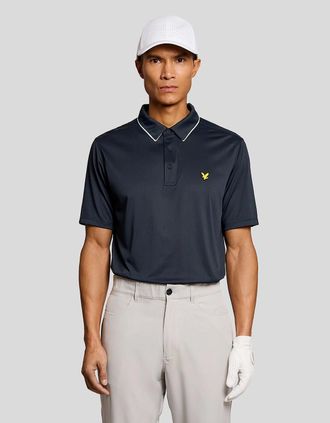 Lyle & Scott Lyle And Scott Mens Contrast Collar Polo Shirt - Black - Size: 42