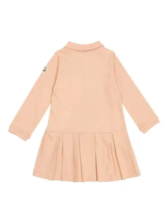Moncler Logo Cotton-Elastane Dress - Pink