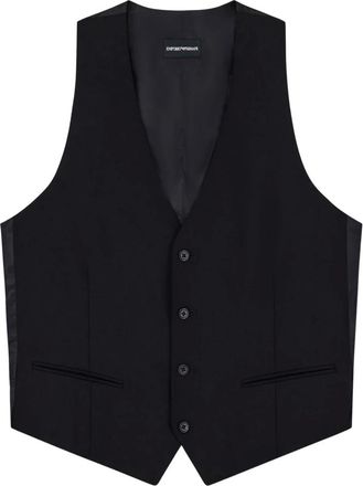 Emporio Armani Kostuums, Heren, Blauw, L, Suit Vests