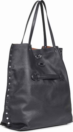 Zanellato Womens Tote Bag Aspasso Black Leather Bovine (top Grain) Handbags Hand