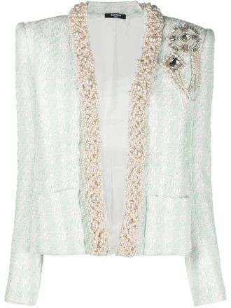 Balmain Tweed jack - Groen