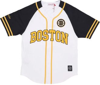 Mitchell & Ness Boston Red Sox Hockeyshirt - Heren - Fitness - Wit - L - Katoen - Fitness