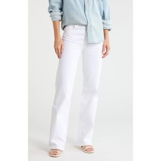 Frame Denim The Arrow High Waist Relaxed Bootcut Jeans in White at Nordstrom Rack, Size 28