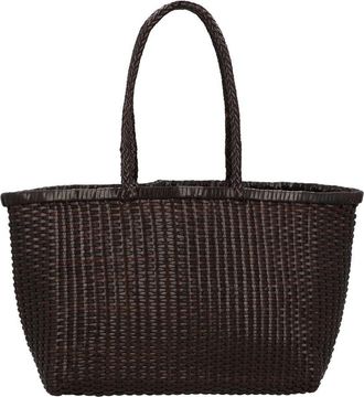 Dragon Diffusion B Weave Big Leather Shoulder Bag