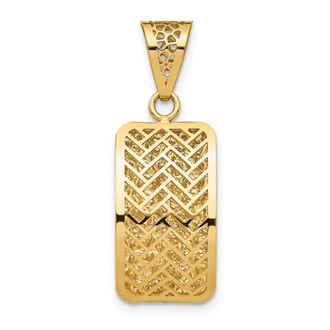 Diamond2Deal 14k Yellow Gold Polished Hollow Fancy Pendant