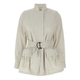 Fendi Blouson - female - Fendi - Shirts - White - S - Blouses & Shirts