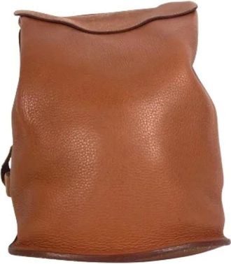 Herm&egrave;s Vintage, unisex, Bruin, ONE Size, Leer, Pre-owned Vintage Rugzak