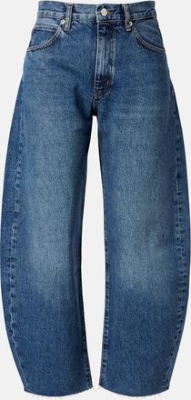 Frame Denim Bubble Crop barrel-leg jeans