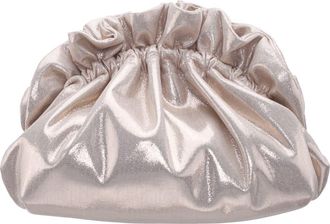 Nina Cristy Metallic Clutch in Platino at Nordstrom