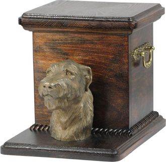 OEM Irish Wolfhound - Una Urna Para Cenizas De Perro Con Una Estatuilla, Una Elegante Urna Para Un Perro, Una Urna &Uacute;nica Con Un Busto De Perro De Art-dog