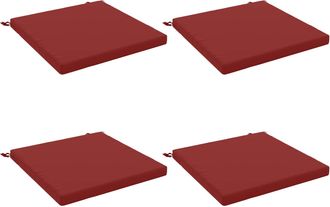 vidaXL Cojines De Asiento De 4 Piezas Soest 4 Uds. 100% Poli&eacute;ster Vidaxl
