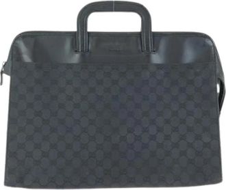 Gucci Pre-owned Canvas gucci-bags - Heren - Vintage Handtas - Zwart - ONE Size - Vintage