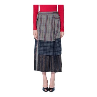 Vivienne Westwood Rokken, Dames, Veelkleurig, XS, Katoen, Lange Meghan Kilt