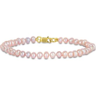 Delmar Cultured Freshwater Pearl Bracelet in Pink at Nordstrom Rack