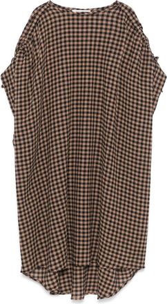 Henrik Vibskov Renew midi dress - women - EcoVero Viscose (LENZING)/Wool - M - Brown