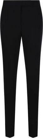 Max Mara Elegante Zwarte Vincita Broek - Dames - Slim Fit Broeken - Zwart - S - Broeken