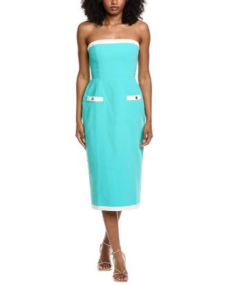 Amanda Uprichard Strapless Martini Midi Dress