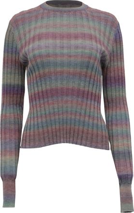 Re/Done Re/Done Poor Boy Rib Sweater in Multicolor Wool